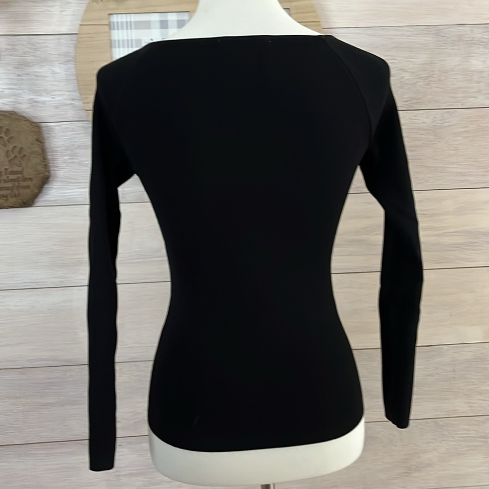Zara Black Stretch Top S - Picture 4 of 5